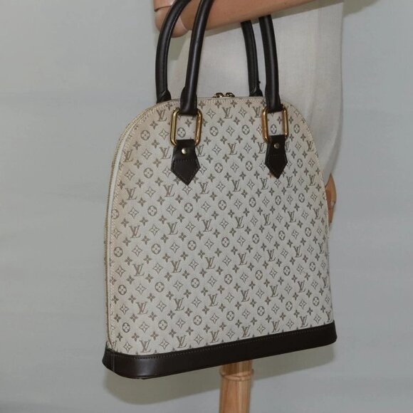 LOUIS VUITTON Monogram Mini Alma Haut Hand Bag Khaki M92203 LV Auth ep8029 - Picture 15 of 16
